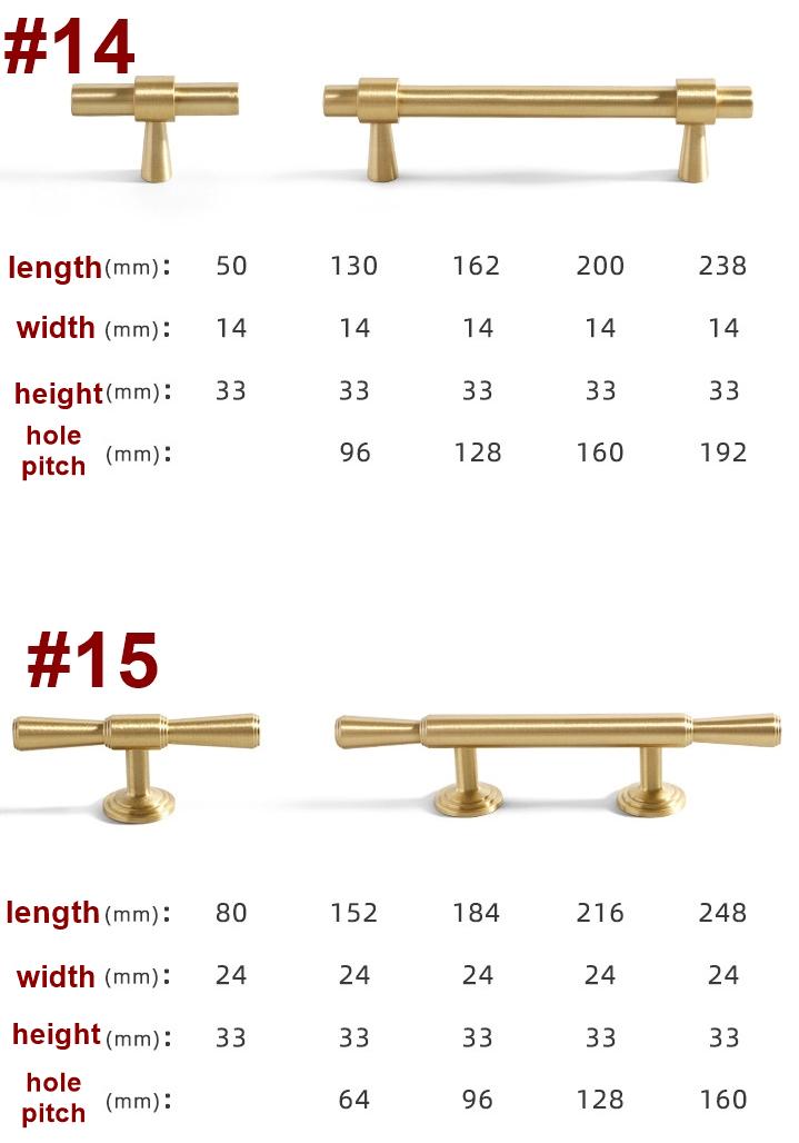 Brushed Solid Brass Handles Knobs Cupboard Kitchen Cup Drawer Bin Pulls Cabinet Door Furniture Decor Hardware Wholesale Bulk