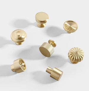 Solid Brass Cabinet Cup Pulls - Furniture for Cabinets & Drawers - #8 / 1pc