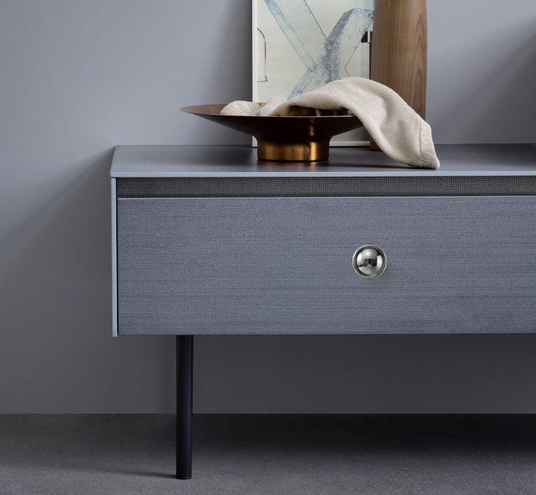 Chrome Solid Brass Cabinet Knobs Polished Silver Drawer Pulls Modern Minimalist High-Tech Interiors Round Knobs Kitchen Dresser