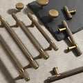 Aged Brass MCM Knurled Drawer Pull Knob Midcentury Modern Hardware For Unique Handmade Furniture Home Decor Kitchen Bathroom Cabinet Dresser