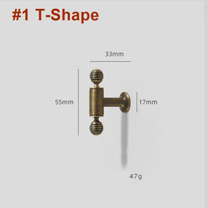 Solid Brass Round Cabinet Pulls & Knobs - Antique Bronze Finish - #1 - 96mm / 1pc