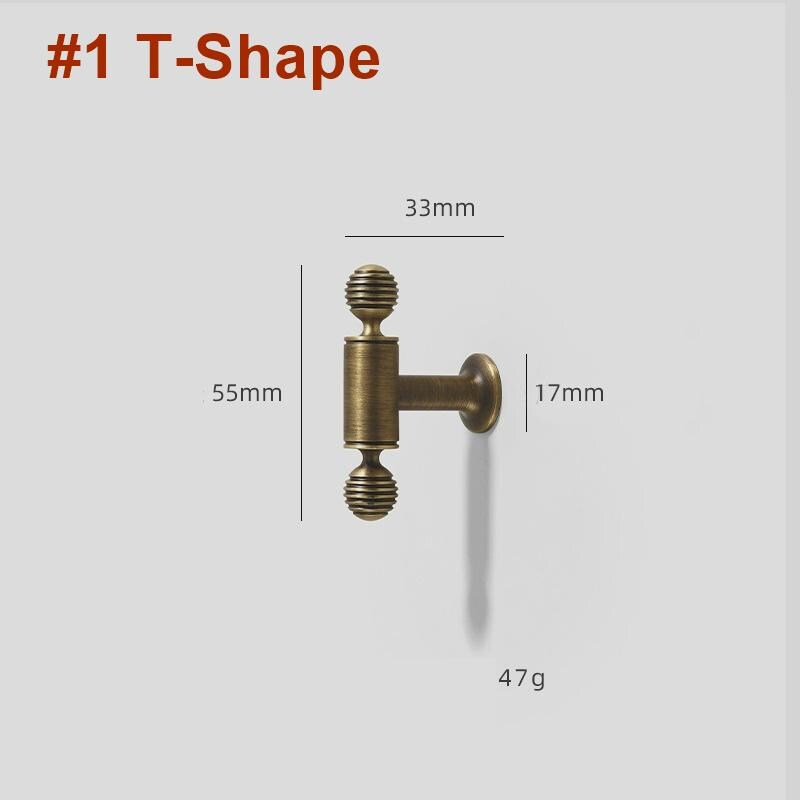 Solid Brass Round Cabinet Pulls & Knobs - Antique Bronze Finish - #1 - 96mm / 1pc