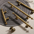 Solid Brass Round Cabinet Pulls & Knobs - Antique Bronze Finish - #1 Round / 1pc