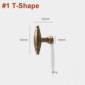 Solid Brass Round Cabinet Pulls & Knobs - Antique Bronze Finish - #1 - 96mm / 1pc