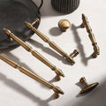 Solid Brass Round Cabinet Pulls & Knobs - Antique Bronze Finish - #1 Round / 1pc