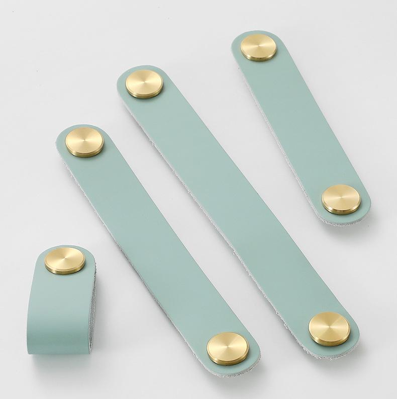 Solid Brass Round Cabinet Pulls & Knobs - Matte Gold Finish Hardware - Powder Pink 61mm / 1pc