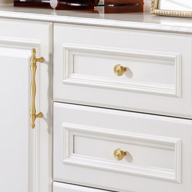 Brushed Solid Brass Drawer Pull Knob Handle Hardware For Unique Handmade Vintage Home Kitchen Bathroom Cabinet Dresser Decor Wholesale Bulk