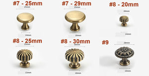 Solid Brass Cabinet Cup Pulls - Antique Bronze Finish for Cabinets - #3 / 1pc
