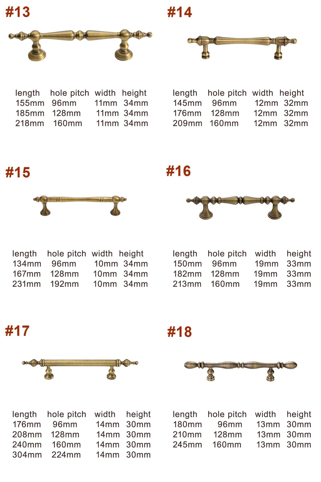 Solid Brass Cabinet Cup Pulls - Antique Bronze Finish for Cabinets - #4 - 24mm / 1pc