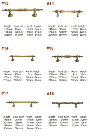Solid Brass Cabinet Cup Pulls - Antique Bronze Finish for Cabinets - #4 - 24mm / 1pc