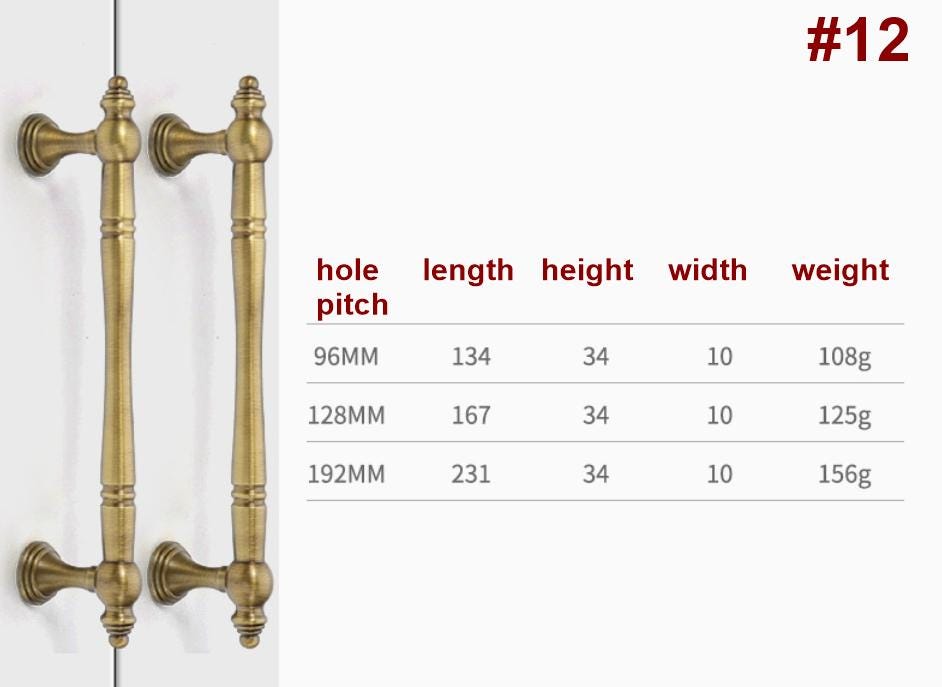 Solid Brass Round Cabinet Pulls & Knobs - Antique Bronze Finish - #4 - 28mm / 1pc