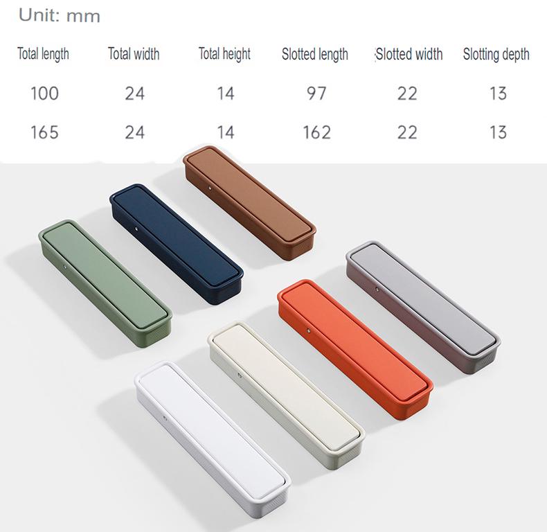 Solid Brass Round Cabinet Pulls & Knobs - Matte Gold Finish Hardware - Light gray 100mm / 1pc
