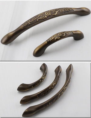 Solid Brass Round Cabinet Pulls & Knobs - Antique Bronze Finish - #2 - 96mm / 1pc