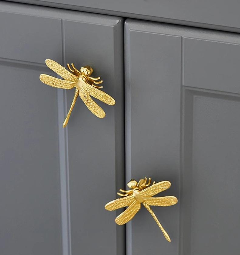Gold Plated Art Deco Drawer Cup Bin Pulls Knob Handles Vintage Style Handmade Kitchen Bathroom Cabinet Beadroom Wardrobe Dresser Improvement