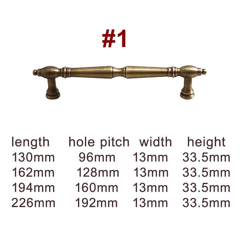 Antique Bronze Vintage Drawer Pulls Classic Neoclassical Rustic Aged Solid Brass Cabinet Handles Dresser Closet Traditional Furniture Doors