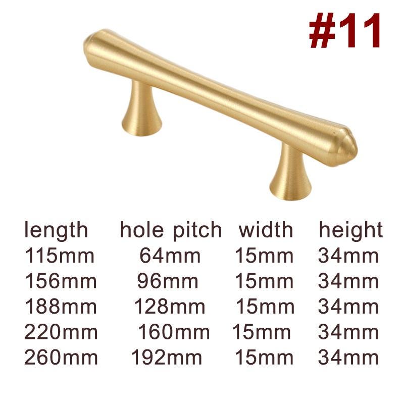 Elegant Matte Gold Solid Brass Cabinet Handles Knobs Modern Minimalist Neoclassical Deco Drawer Pulls Kitchen Closet Bedroom Furniture Doors