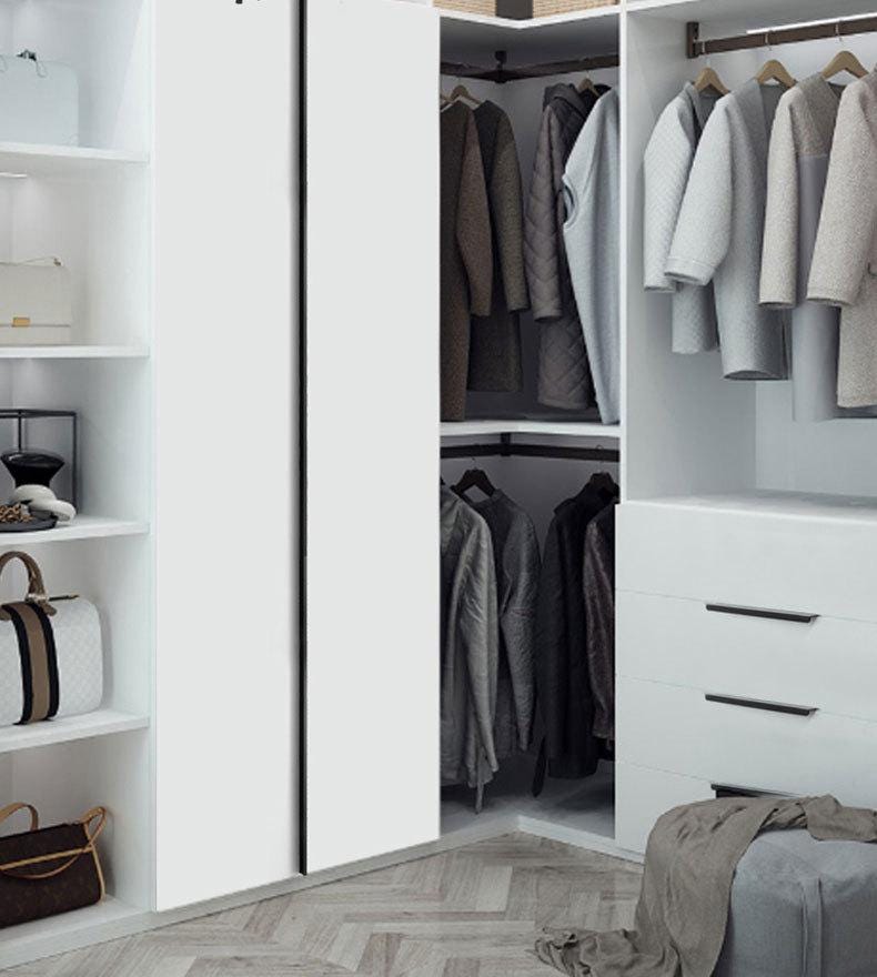 Minimalist Black Edge Pulls Modern Flat Metal Cabinet Handles Kitchen Closet Drawer Furniture Scandinavian Contemporary Style Interior