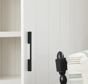 Solid Brass Square Cabinet Pulls & Knobs - Black Finish Hardware - #1 Brass / 1pc