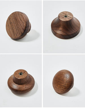 Solid Brass Wood Cabinet Pulls & Knobs - Mid-Century Hardware - #3 / 1 pc