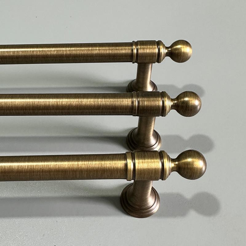 Vintage Antique Solid Brass Cabinet Pulls Classic Drawer Handles for Kitchen Bathroom Dresser Wardrobe Cupboard Furniture Decor Upgrade