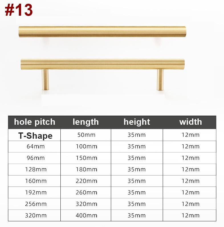 Solid Brass Cabinet Ring Pulls - Matte Gold Finish for Wardrobes - #1 - 23mm / 1pc