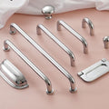 Solid Brass Cabinet Cup Pulls - Polished Silver Finish for Cabinets - #1 / 1pc