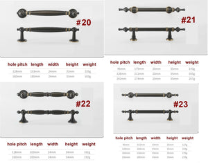 Solid Brass Cabinet Cup Pulls - Dark Bronze Finish for Wardrobes - #5 / 1pc