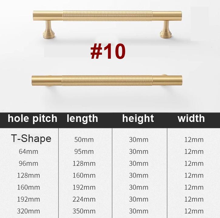 Modern Knurled Gold Solid Brass Cabinet Pulls Industrial Style Drawer Handles Knobs Kitchen Wardrobe Dresser Furniture Hardware