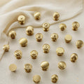 Matte Gold Solid Brass Cabinet Knobs Modern Minimalism Scandinavian Round Drawer Pulls Kitchen Wardrobe Dresser Bathroom Cabinet Hardware