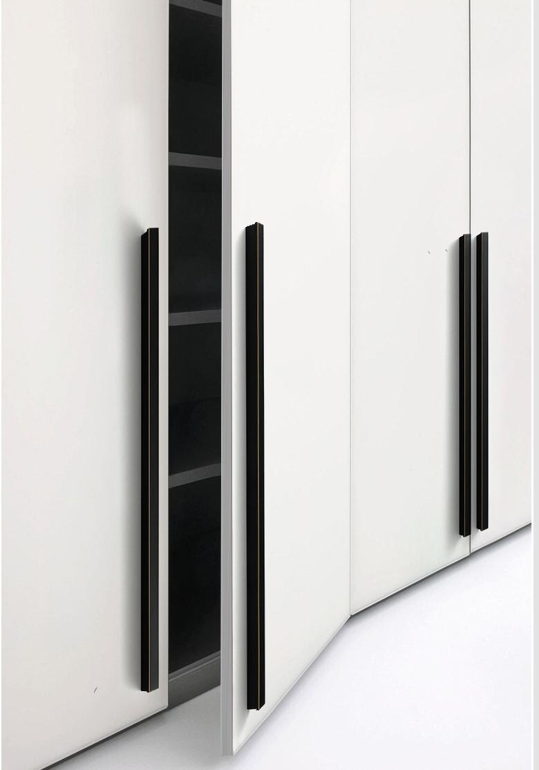 Modern Minimalist Solid Brass Cabinet Pulls Knobs Matte Black Brushed Gold Handles Kitchen Wardrobe Drawer Furniture Decor