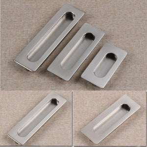 Alloy Flush Cabinet Pulls - Red Bronze Finish Decorative Hardware - Bronze - 138mm / 1pc