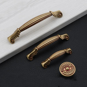 Solid Brass Round Cabinet Pulls & Knobs - Antique Bronze Finish - Coffee - 72mm / 1pc