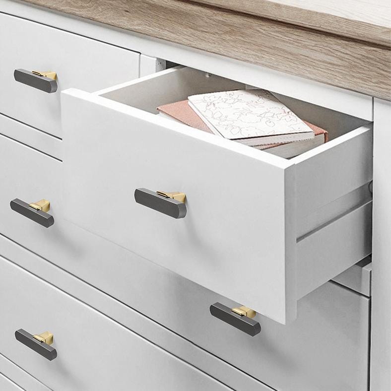 Modern Industrial Metal Cabinet Handles Knurled Gold Pulls Matte Grey Furniture Hardware Minimalist Drawer Knobs Kitchen Cupboard Handles