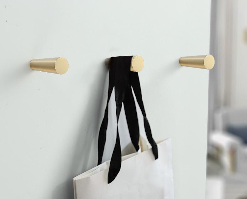 Minimalist Gold Solid Brass Cabinet Knobs Modern Brass Drawer Pulls Unique Shapes Kitchen Bathroom Closet Dresser Contemporary Furniture