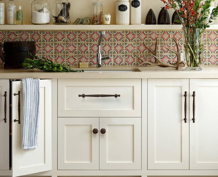 Transitional Cabinet Solid Brass Pulls Modern Vintage Style Knobs Handles Black Bronze Gold Kitchen Dresser Classic Furniture