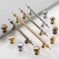 Solid Brass Round Cabinet Pulls & Knobs - Chrome Finish Hardware - #1 Brass 25mm / 1pc