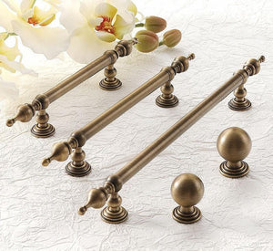 Solid Brass Round Cabinet Pulls & Knobs - Antique Bronze Finish - #1 - 25mm / 1pc