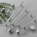Solid Brass Round Cabinet Pulls & Knobs - Polished Silver Finish - #1 - 25mm / 1pc