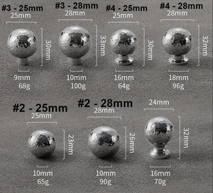 Solid Brass Round Cabinet Pulls & Knobs - Polished Silver Finish - #1 - 32mm / 1pc