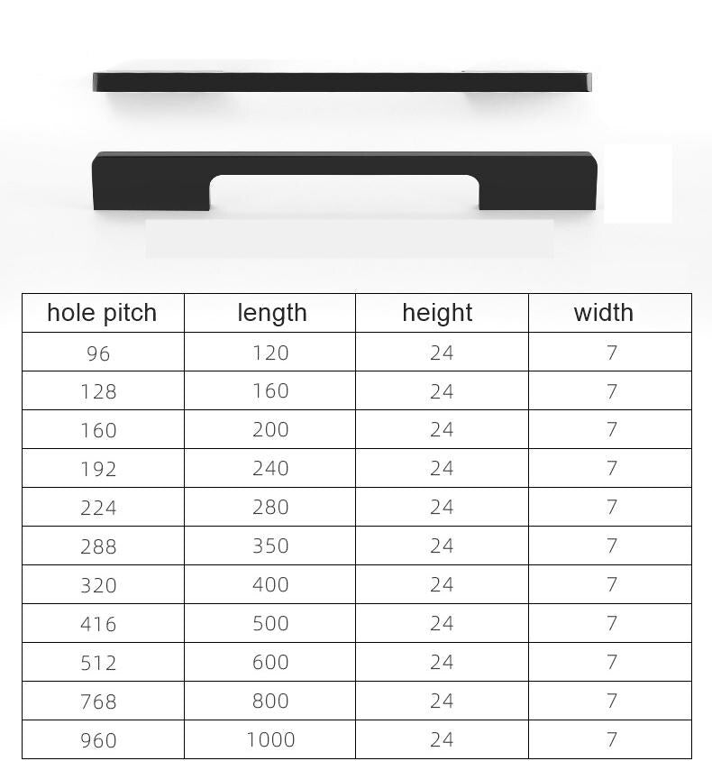 Modern Minimalist Metal Cabinet Handles Matte Black Brushed Gold Drawer Pulls Contemporary Furniture Hardware Kitchen Door Handles Sleek
