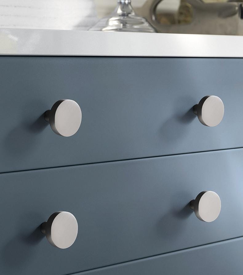 Colorful Modern Minimalist Metal Cabinet Knobs Multicolor Drawer Pulls Round Handles Kitchen Bedroom Furniture Contemporary Decor Hardware