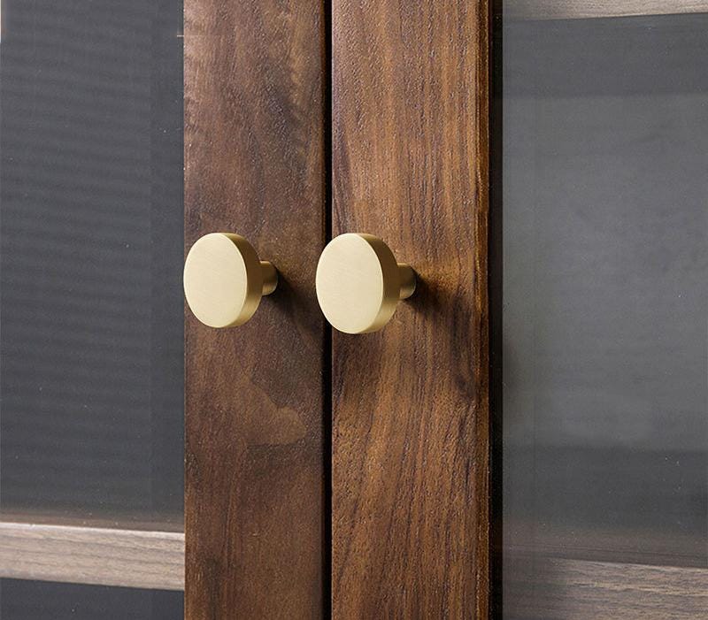 Colorful Modern Minimalist Metal Cabinet Knobs Multicolor Drawer Pulls Round Handles Kitchen Bedroom Furniture Contemporary Decor Hardware