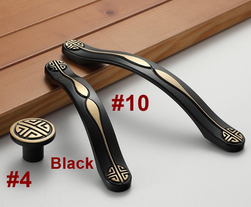Chinese Solid Brass Cabinet Pulls with Traditional Patterns Oriental Style Drawer Handles Knobs Vintage Furniture Dresser Wardrobe Doors