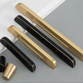 Solid Brass Cabinet Edge Pulls - Black Finish Decorative Hardware - Brass Cone / 1pc