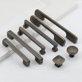 Solid Brass Square Cabinet Pulls & Knobs - Black Finish Hardware - #1 Square Coffee / 1pc