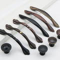 Solid Brass Round Cabinet Pulls & Knobs - Red Bronze Finish Hardware - #1 Round Gold / 1pc