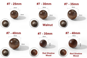 Wood Round Cabinet Pulls & Knobs - Minimalist Decorative Hardware - #3 - 55mm / 1pc