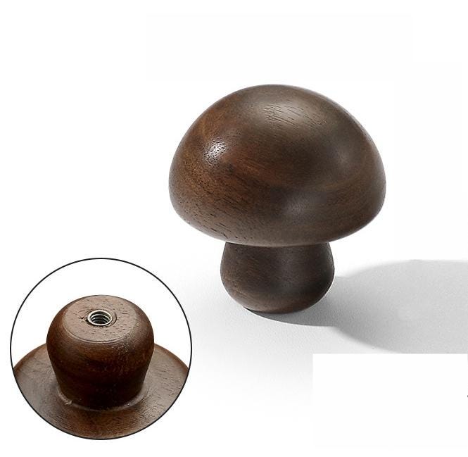 Natural Wood Cabinet Knobs Walnut Beech Minimalist Round Drawer Pulls Scandinavian Montessori Eco Furniture Kitchen Bedroom Nursery Entryway