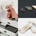 Alloy Floral Flush Cabinet Pulls - Black Finish Furniture Hardware - #1 Gold 64mm / 1pc