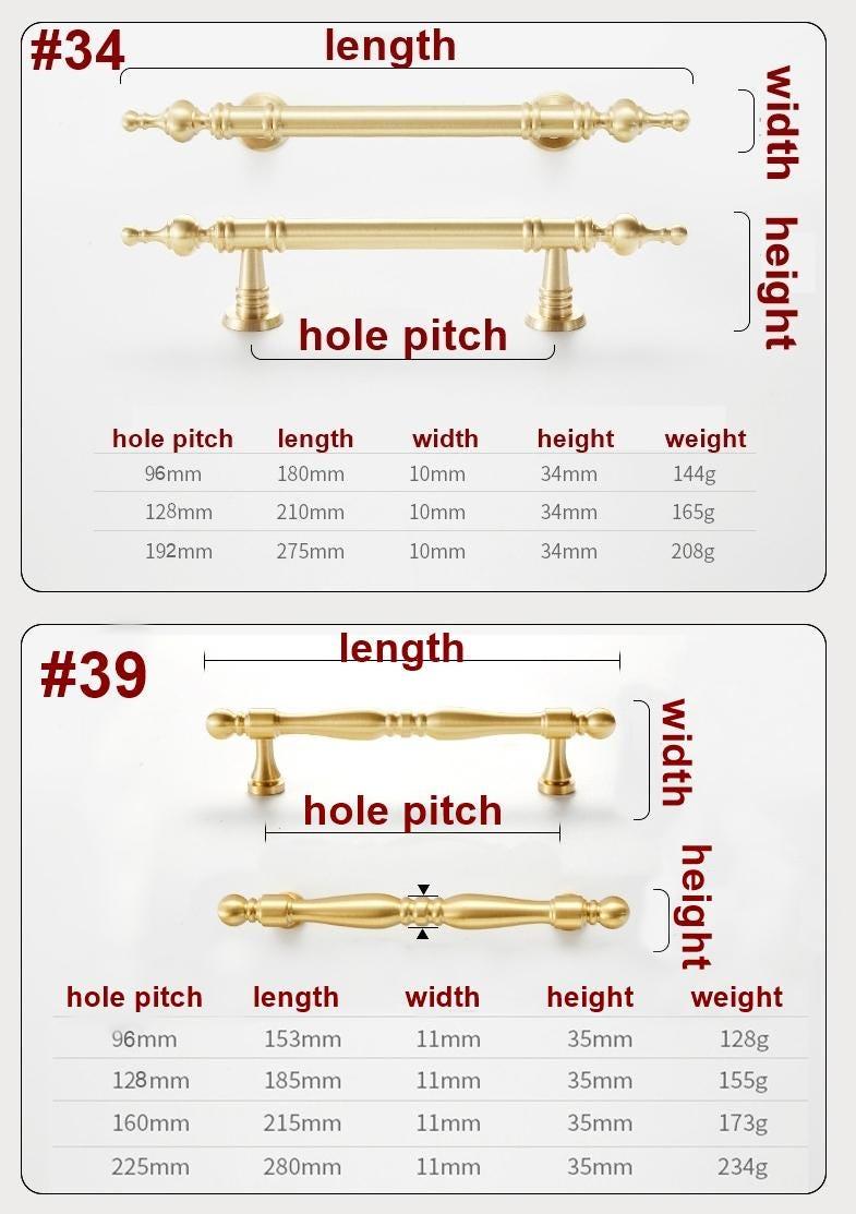 Solid Brass Cabinet Cup Pulls - Furniture for Cabinets & Drawers - #4 - 32mm / 1pc